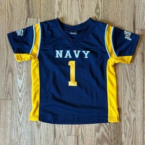 Navy Kids Football Toddler Jersey #1